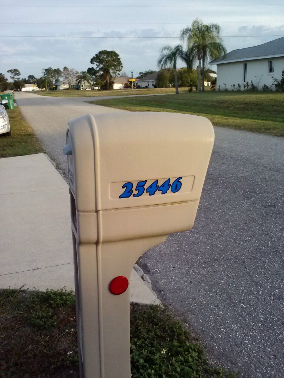 Reflective Vinyl Mailbox Numbers