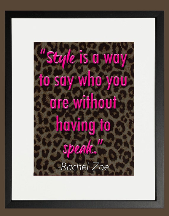 Rachel Zoe Quote Digital Download