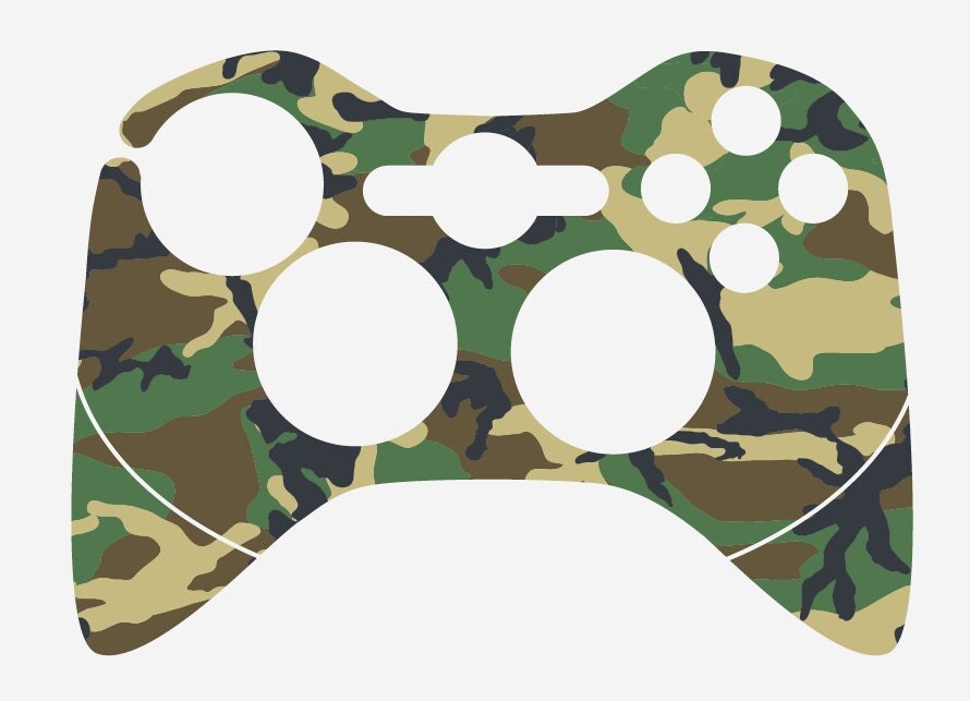 sticker template xbox 360 Camo Xbox Controller Skin