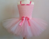 Girls Luxury Pink  Peppa Pig Character TuTu Dress With Bow - Birthday Christmas Party Dress Tulle Ballet Costume