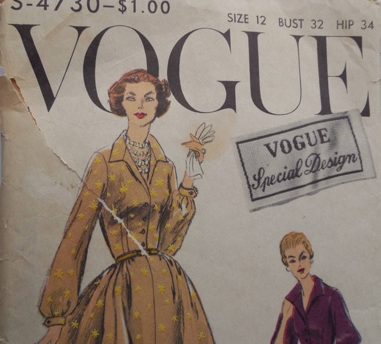 Vogue S-4730 Special Design Dress Pattern Size by ShellyisVintage