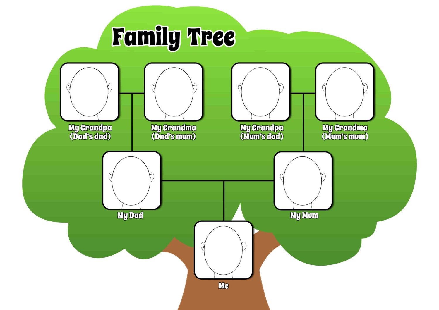 My Family Tree Printable Swingseka