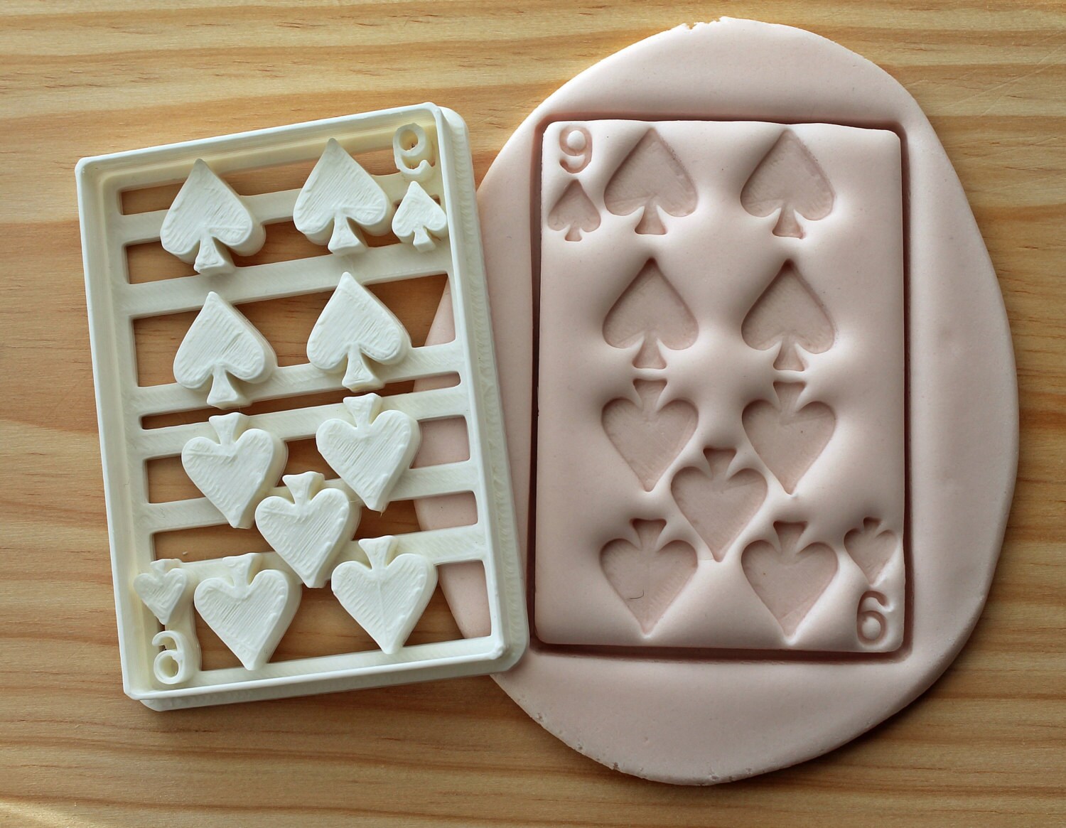 9 Of Spades Playing Cards Cookie Cutter / Brand New / Made