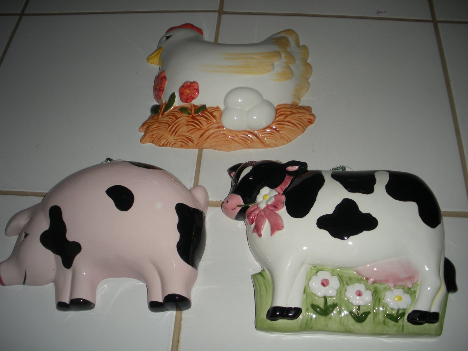 Ceramic farm animals by ColoradoBackRoads on Etsy