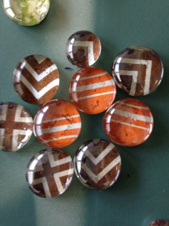 Sale Decorative Set of 5 Chevron by KernelPanicDC on Etsy