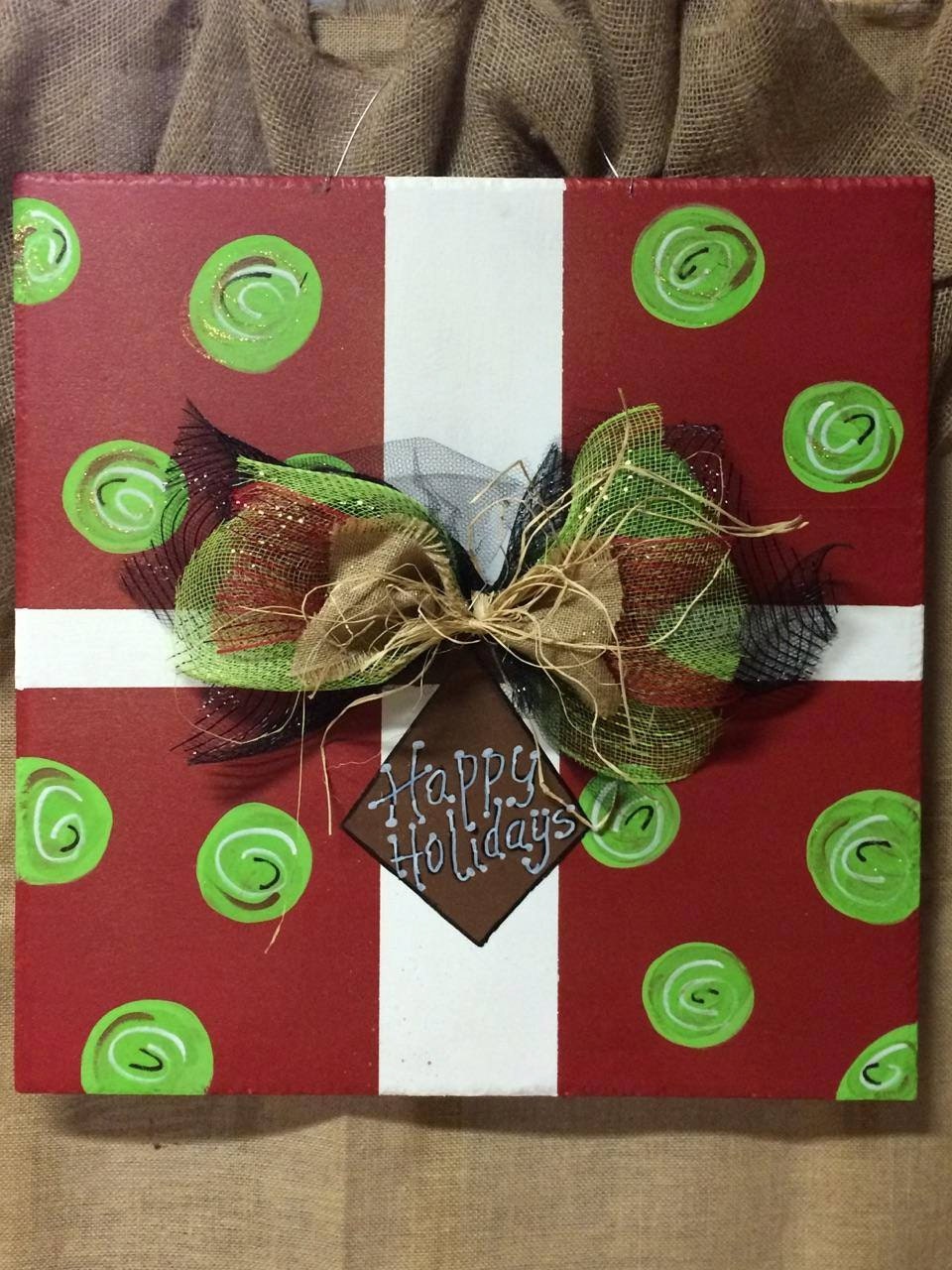 Custom Holiday Door Hanger