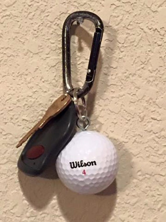 Golf Ball Keychain Stocking Stuffer Golf Fan by KellysKrafts12