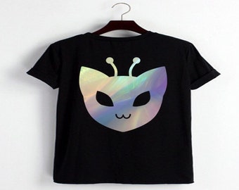 holographic alien shirt