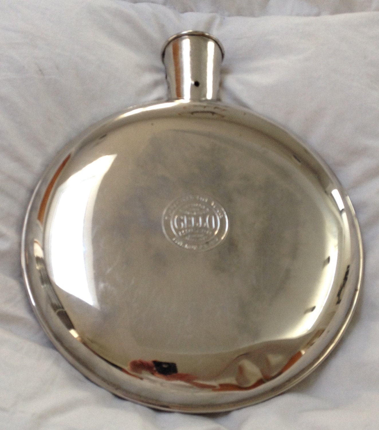 Antique Metal Cello Hot Water Bottle 1912 by URBANEMERCANTILE