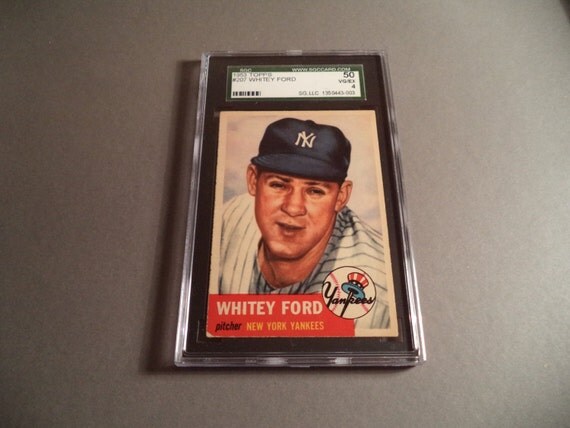 1953 Whitey ford baseball card #10