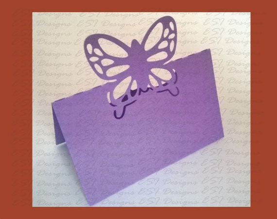 Download Butterfly place card SVG DXF Escort card Weddings parties.