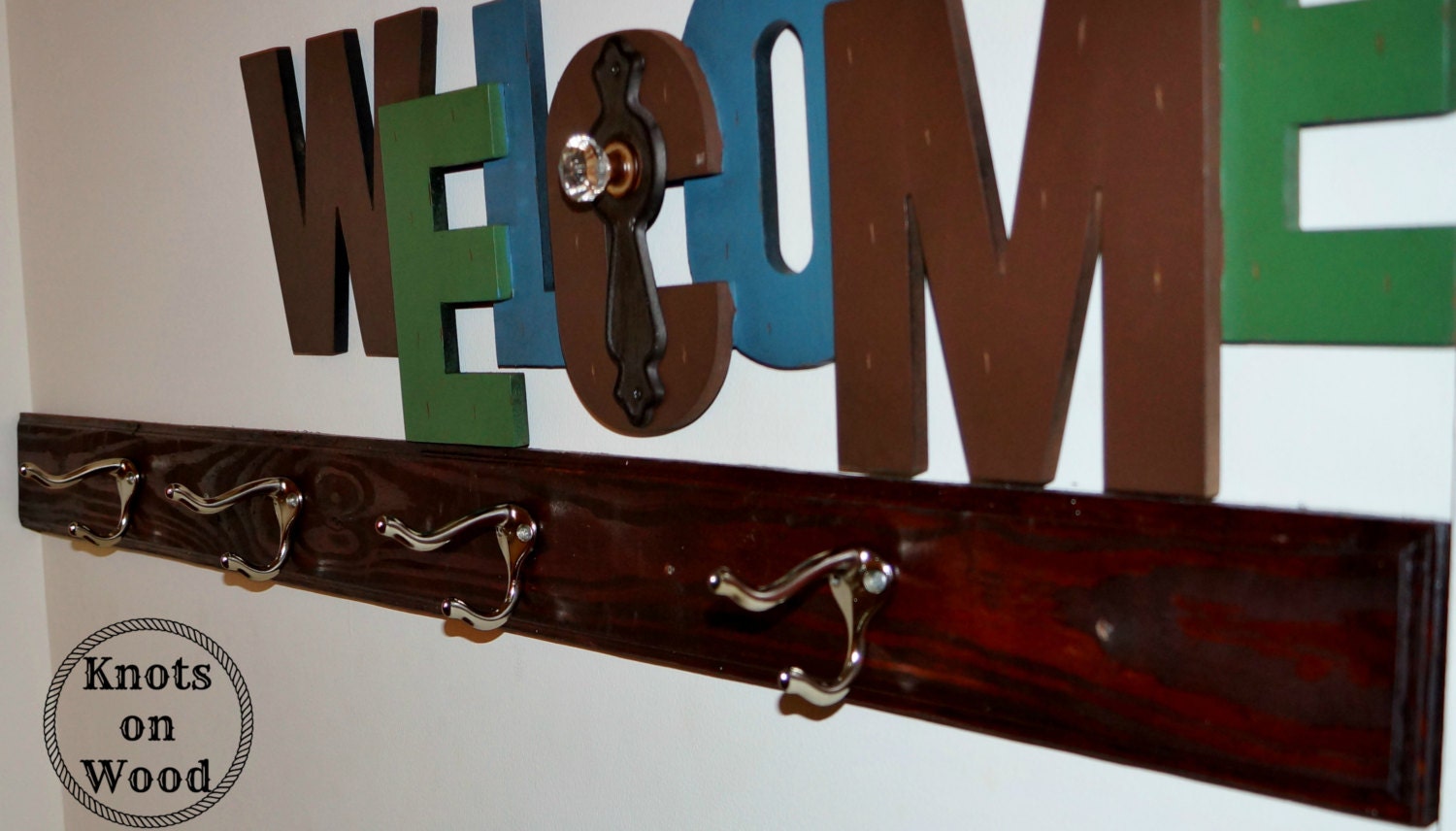 personalized wall mounted coat rack