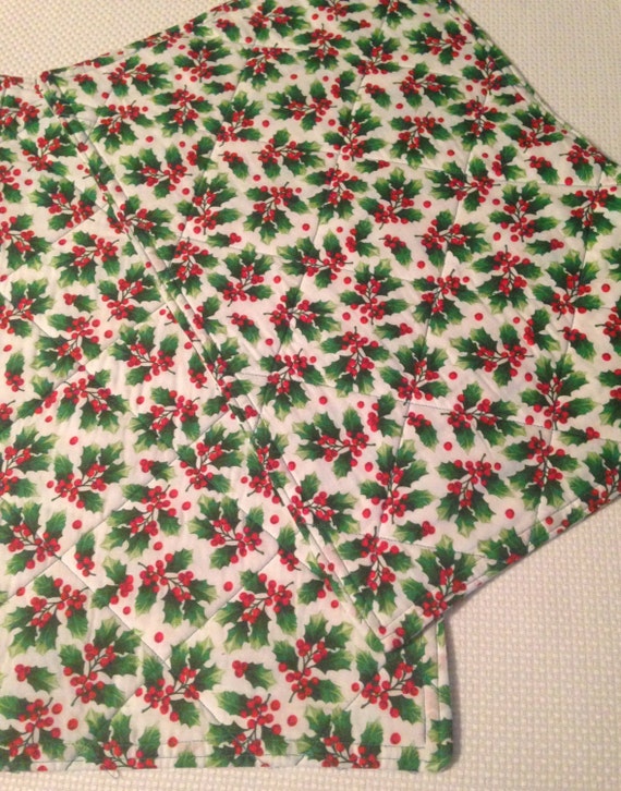 Items similar to Holly Cotton Quilted Placemats on Etsy