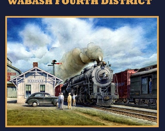 Popular items for wabash railroad on Etsy