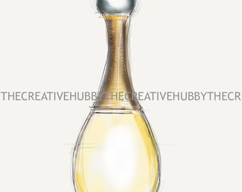 J'Adore Perfume Drawing