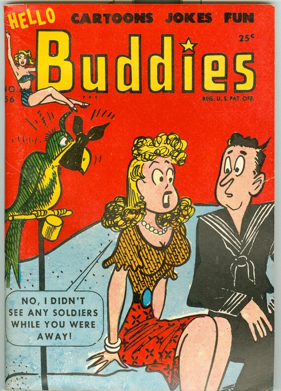 Hello Buddies Comic Digest August 1952 Cartoon Jokes Fun For