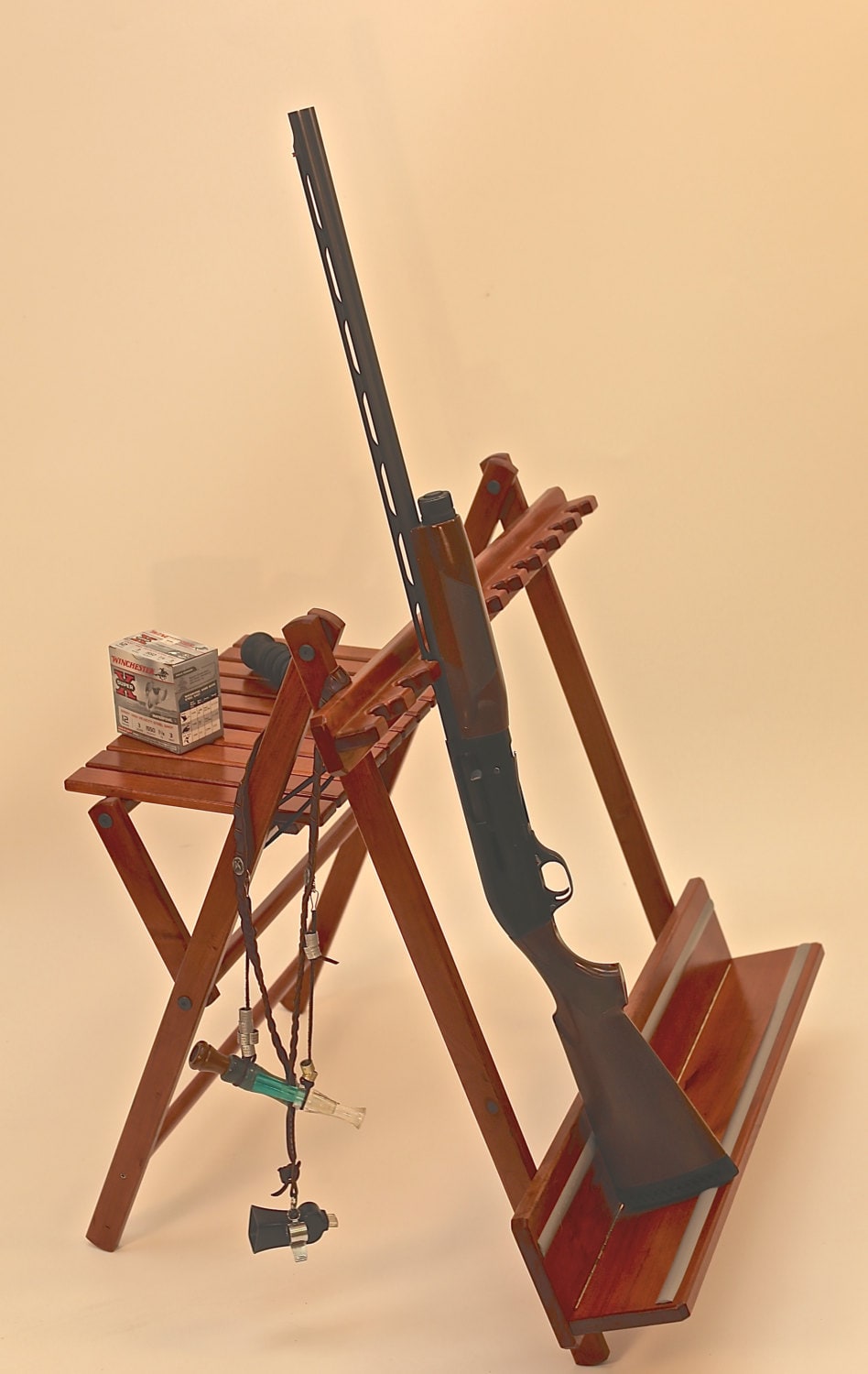 Portable Cherry 10 Gun Rack Perfect for Field or Lodge