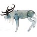 hand blown glass reindeer