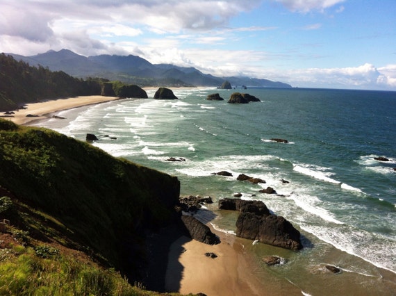 Items similar to West Coast, Cannon Beach, Oregon, Landscape ...