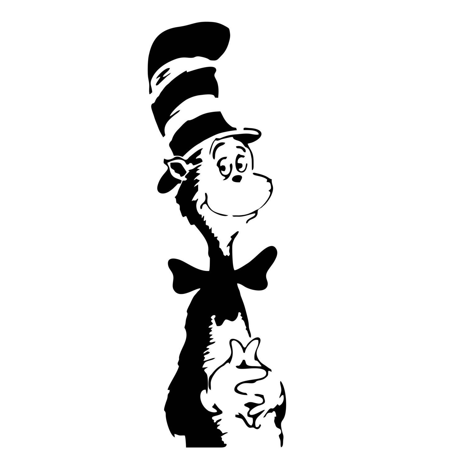 Dr Seuss Cat in the Hat Vinyl Wall Decal by LittleNestWallArt