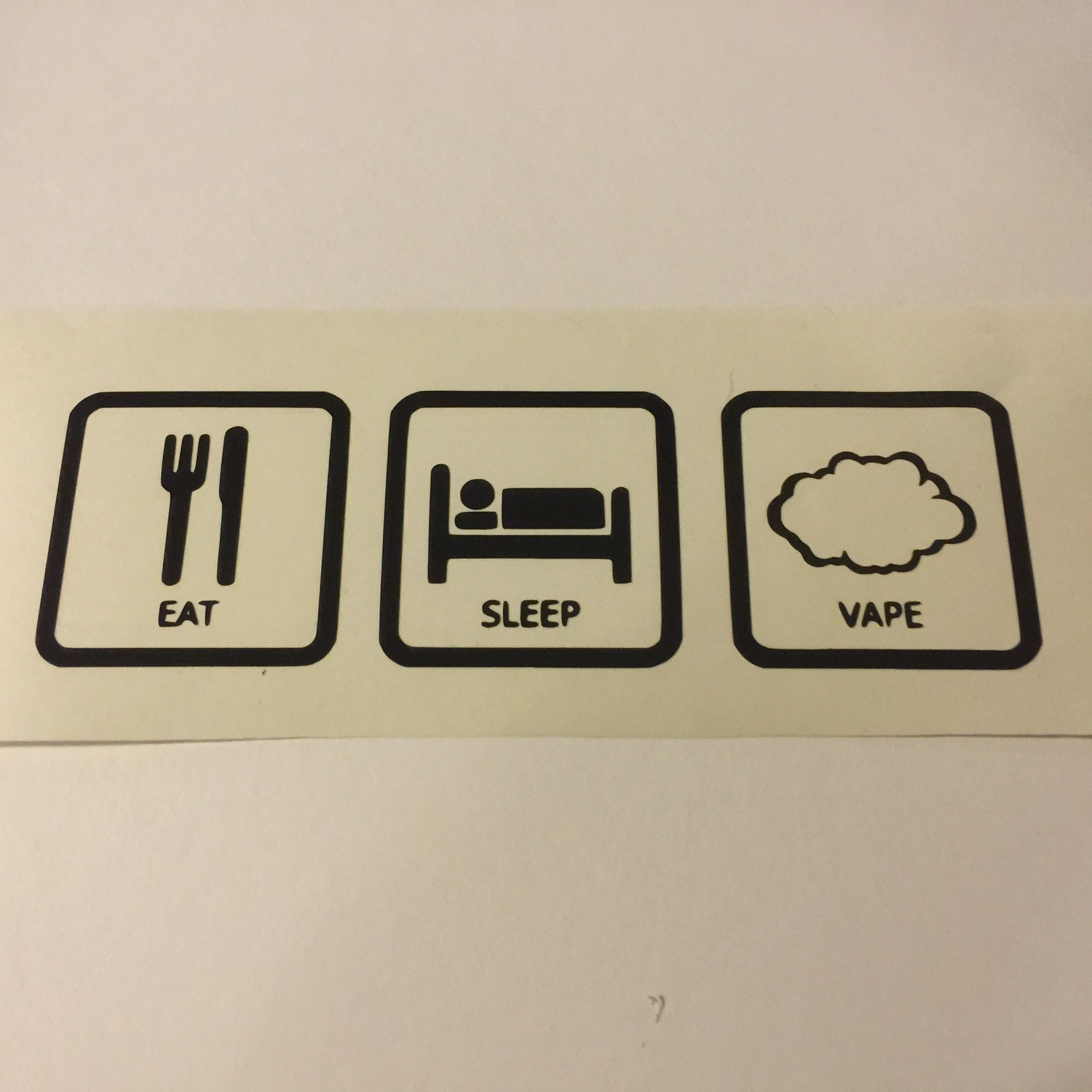 Eat Sleep Vape vaping vinyl decal vape sticker