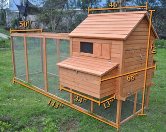 Pre-Order Ranch Backyard Chicken Co op - Good for 10 to 15 Chickens ...