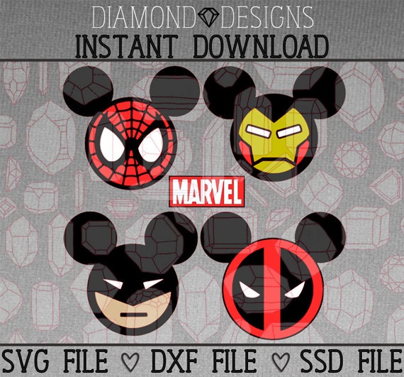 Marvel Mickey SVG DXF SSD Files