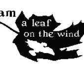 i am a leaf on the wind...