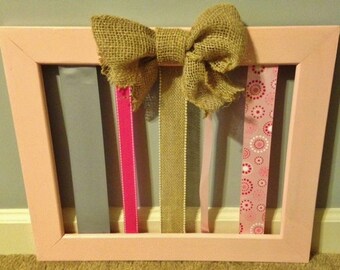 Hair Bow Holder - Bow Holder - Hair and Clip Holder - Frame Bow Holder - Chic Bow Holder - Baby Bow Holder - Handmade Bow Holder - Handmade