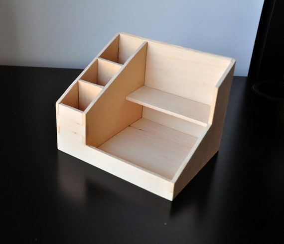 Items similar to Small, customizable, handmade wood cosmetic organizer 