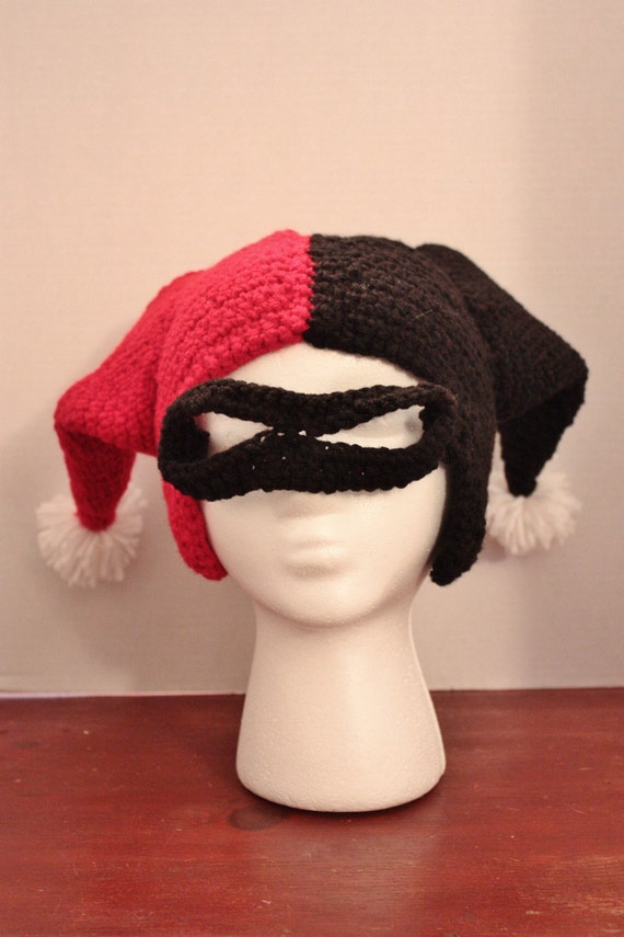 Harley Quinn Inspired Crochet Hat