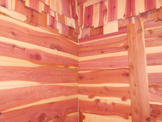 Items similar to Decorative Aromatic Red Cedar Interior Shake Wall