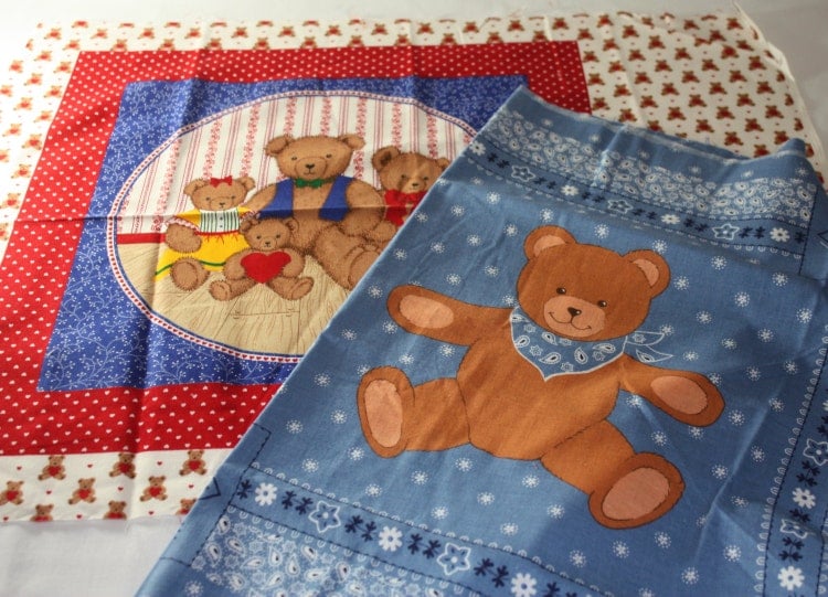 blue bandana teddy bear