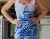 Women's Mini Dress Eiffel Tower Paris Print Art Small, Medium Large, XL 2XL Casual Juniors Teen Girls Women's Mini Dress Eiffel Tower Paris Print Art Small, Medium Large, XL 2XL Casual Juniors Teen Girls