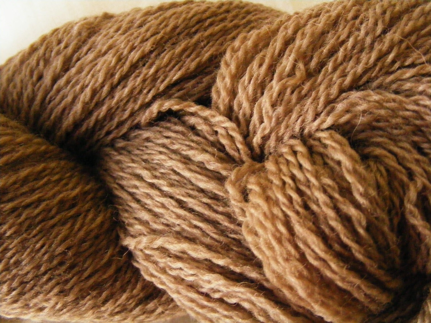 BLACK WALNUT Plant Dyed Wool Yarn Natural Dyed by aspenmoonarts