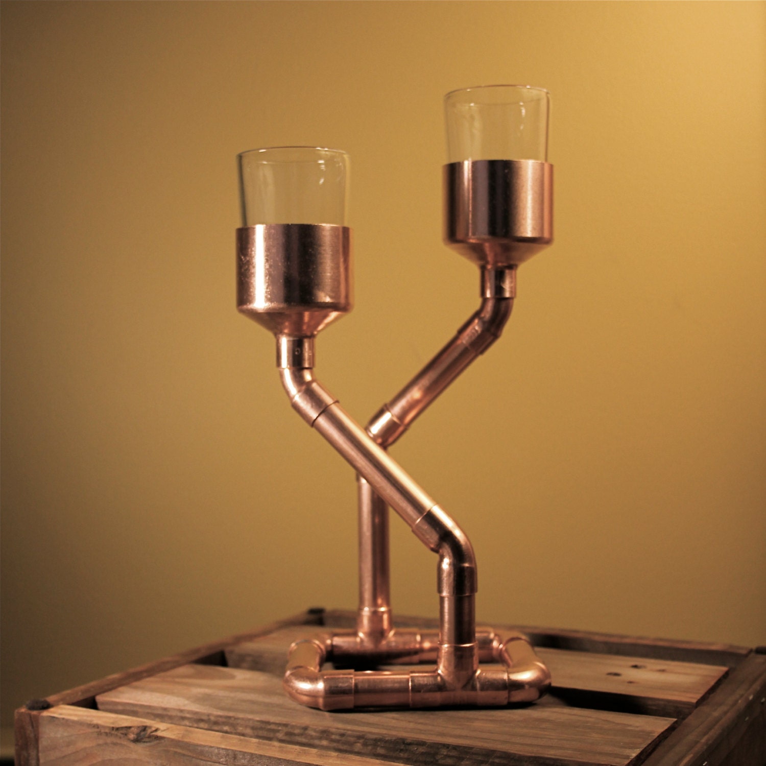 Copper candle Holder for Votive by McGdesign on Etsy