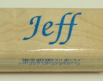 Jeff Wood Mounted Rubber Stamp By Inkadinkado
