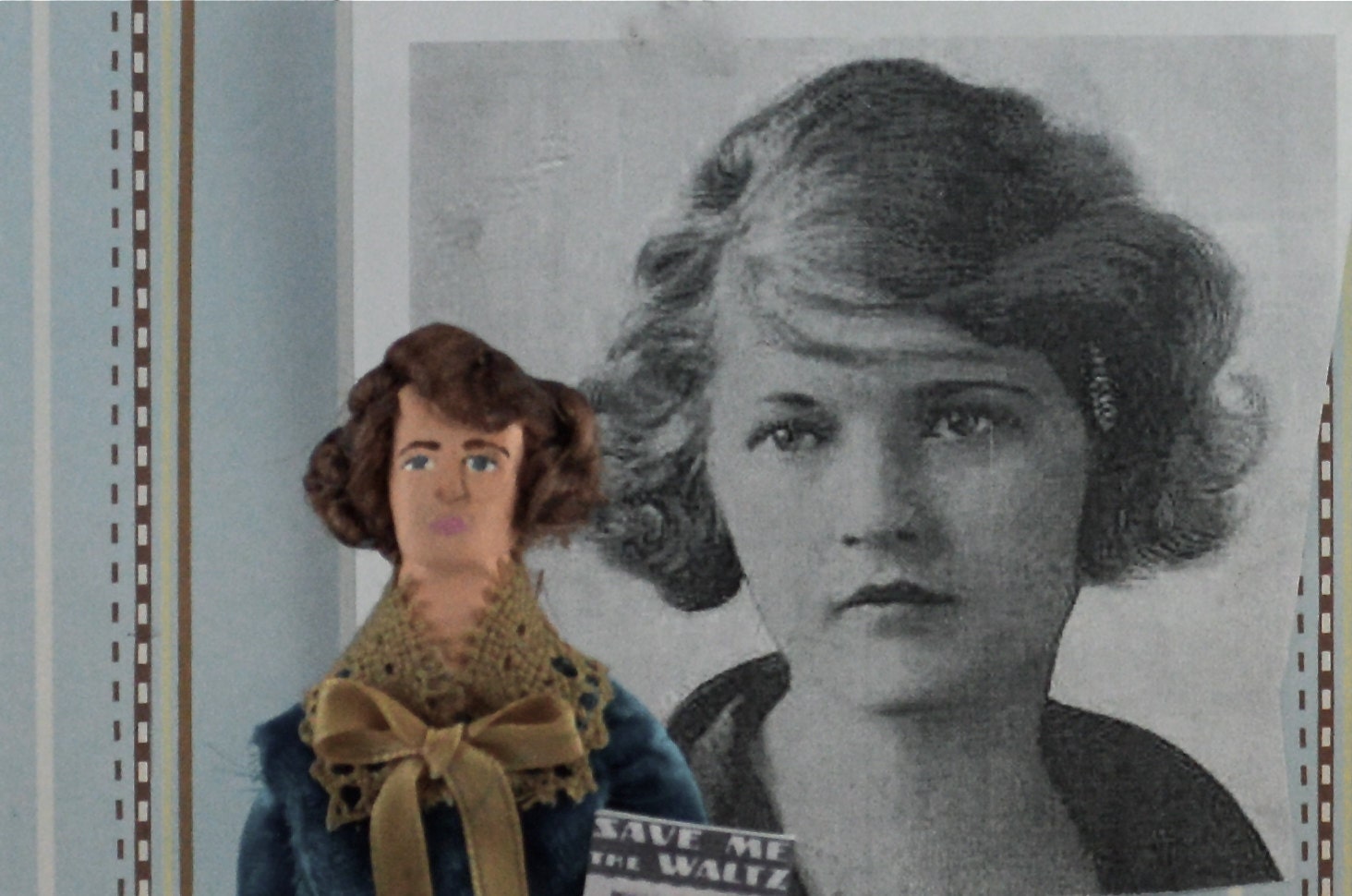 Zelda Fitzgerald Doll Miniature Wife of F. Scott Fitzgerald