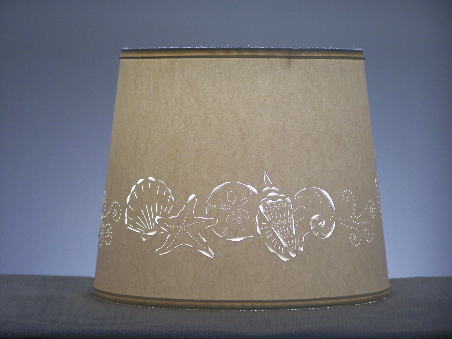 Seashell Cut Lampshade Paper Lampshade Cut & Pierced