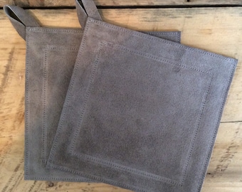 Small Suede Potholder - 19 Color Options