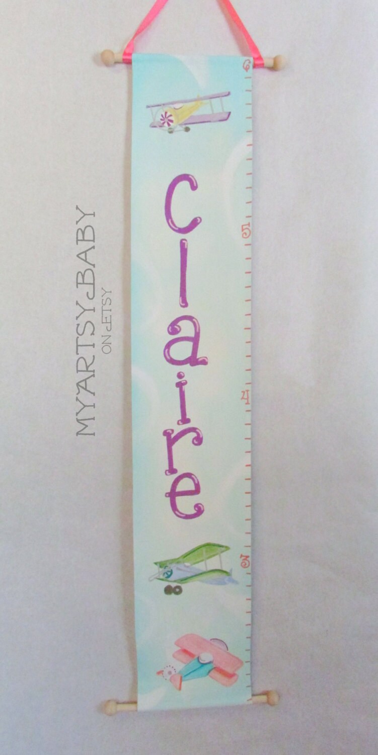 Custom Handpainted Canvas Growth Chart Your Design Choice