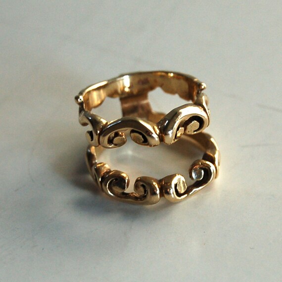 Reserved for Mary Vintage Ring Guard Enhancer Jacket Wrap 14 K