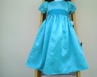 Nightgown/ Wendy Darling Dress / Costume in blue sateen