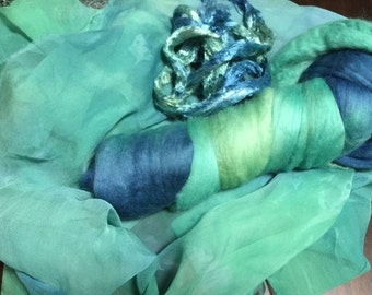 Nuno Felting scarf kit Nuno Supplies Felting Supplies Wet Felting Supplies Nuno Felting
