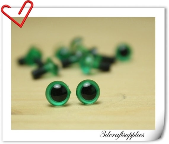 6 mm Green Safety eye amigurumi eye doll eyes cat eye 28