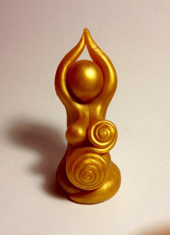 Pregnant birthing mama goddess birth art sculpture (doula, midwife, birth altar, childbirth)