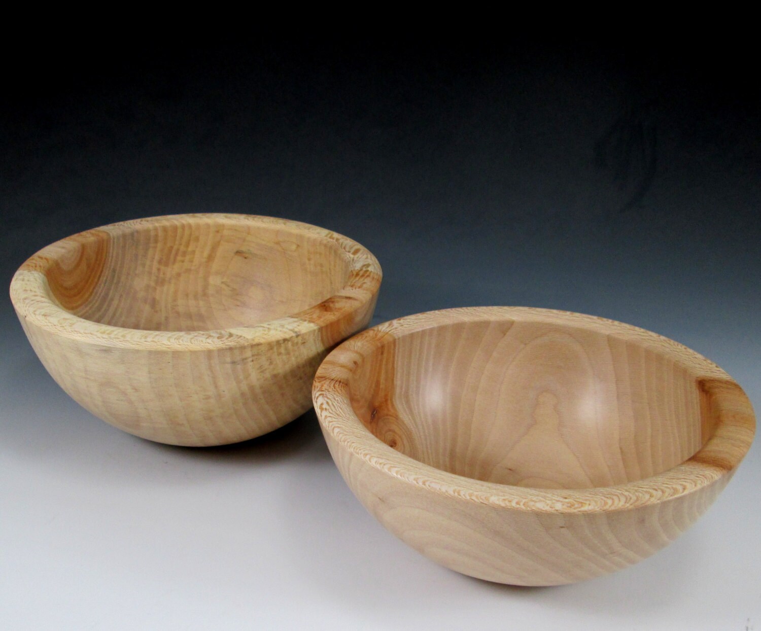 2 Sycamore Wood Bowls by makye77 on Etsy