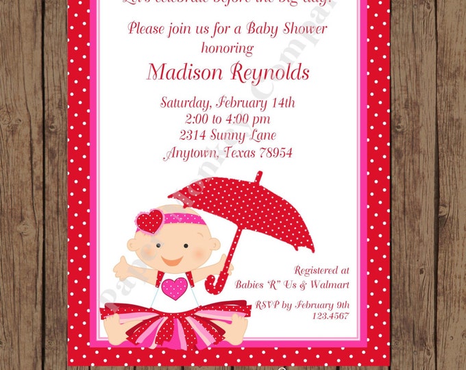 Valentines Baby Shower Invitations ...1.00 each with envelope