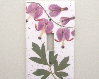 Single bleeding heart light switch cover switchplate