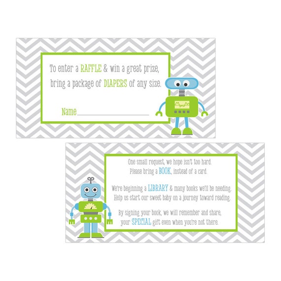 digital printable diaper raffle tickets and bring a book
